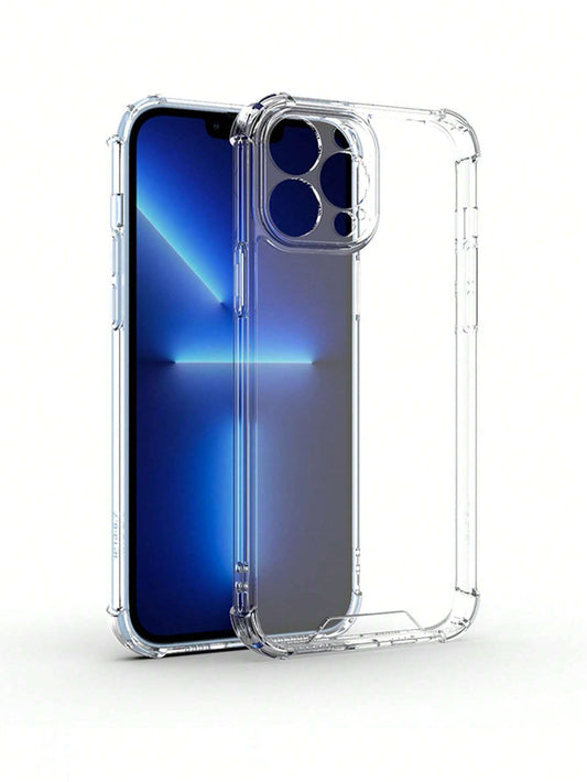 Case for iPhone 13 6.1-Inch, Shockproof Phone Bumper Cover, Anti-Scratch Clear Back (Clear)