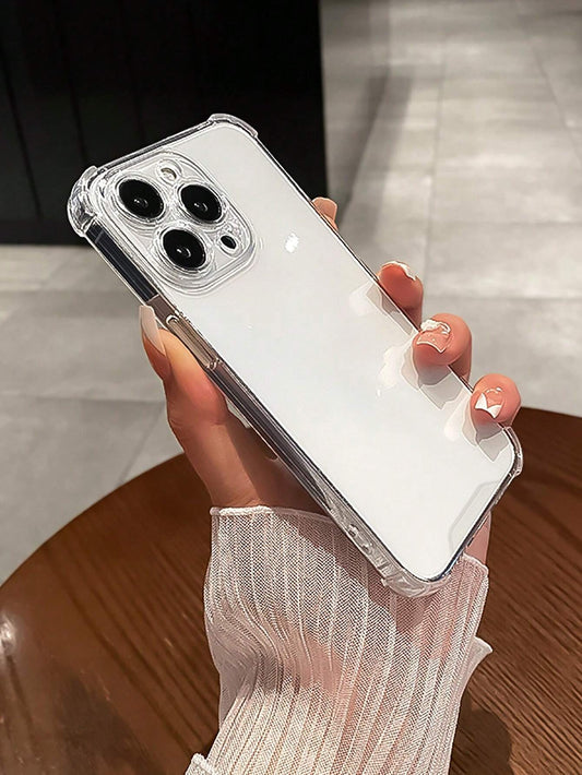 Case for iPhone 13 6.1-Inch, Shockproof Phone Bumper Cover, Anti-Scratch Clear Back (Clear)