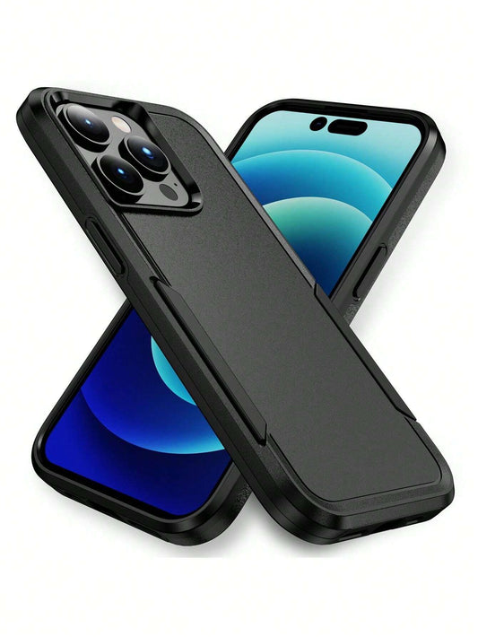 iPhone 15, iPhone 14, and iPhone 13 Case - Black, Slim & Tough, Pocket-Friendly, with Port Protection