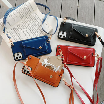 Leather Crossbody Phone Case